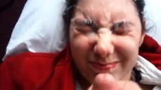 Shy Girl Gets Facial