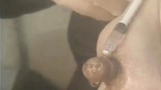 BDSM nipple play with needles from Japan