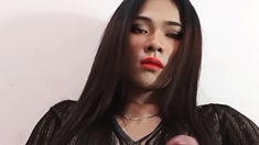 Solo Ladyboy Masturbation