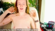 Amateur redhead mom in heels real solo