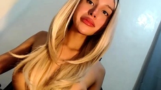 Blonde teen Sierras first erotic masturbation video