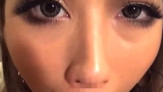 POV close up asian gf blowjob