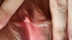 Amateur short haired teen brunette with