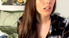 Hottest brunette solo webcam masturbation 2