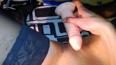 Black Stockings Solo Female Orgasm