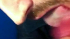 Public WC Blowjob by Amateur Cum Sucker