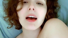 Awesome Teen With Big Boobs Dildo Masturbation