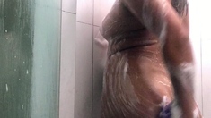 Amateur striptease and Solo masturbation