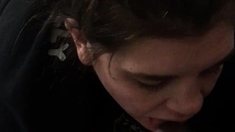 Amateur webcam blowjob and cumshot