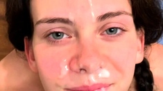 Great amateur video of Brunette POV oral sex