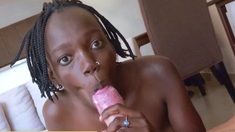 Big ass ebony MILF enjoyed rough sex