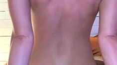 Tight ass brunette amateur Angel Hott