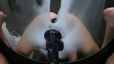Blonde Teen Squirts Hard on BBC and Toys