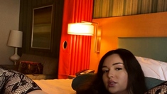 Solo booty assed babe ass toying masturbation in hi def