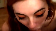 Amateur Blonde Blowjob handjob Huge Facial