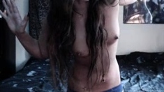 Shy brunette homemade amateur webcam teen