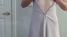 Amateur Big Titted Brunette Get Fucked On The Couch