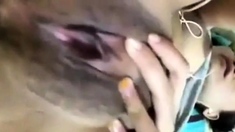 Malaysian Babe in Hijab Masturbates