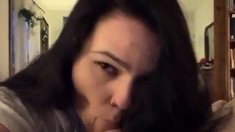 Sucking Him Off POV - Amateur Blowjob Video