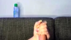 Tiffanysturban Masturbates On The Couch With Cumshot