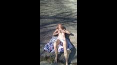 Ruby Masterbates Under Bridge On Side Of Interstate