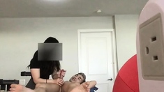 Legit Korean RMT Intern Convinced and Gives In To Huge Cock