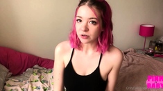 Beauty small tit amateur teen masturbating her shaved pussy