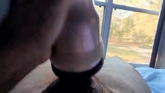 Cum All Over That Ebony Pussy While Moaning