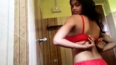 Desi 36D cup bangla college teen big Boobs bathroom hot