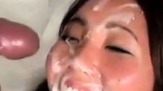 Asian Whore Double Cum Facial