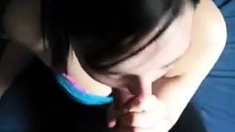 Sexy Teen Sucks Boyfriend's Dick