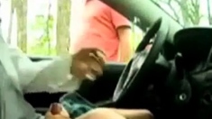 caught in car alone jerking off